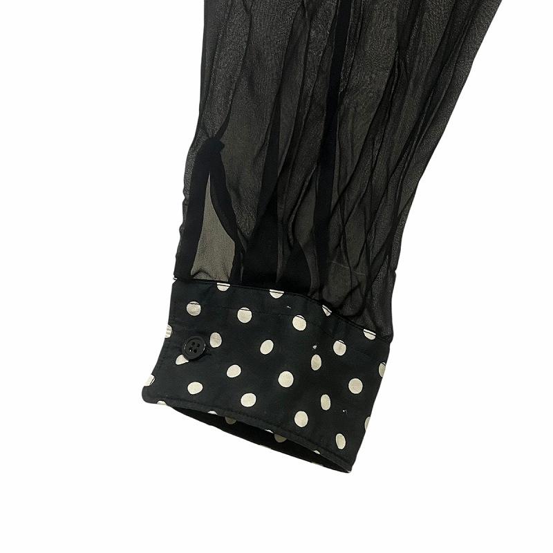 コムデギャルソンブラック COMME des GARCONS BLACK ドット 切替 コムデギャルソンブラック COMME des GARCONS BLACK ドット 切替