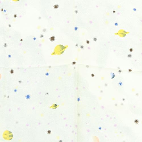 HERMES（エルメス） 天の川 LAVOIE LACTEE シルク スカーフ 白