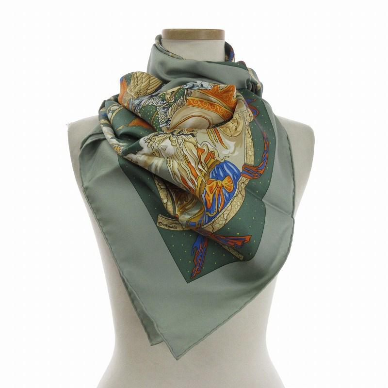 エルメス　HERMES　スカーフ　カレ90　雲の騎士 HERMES エルメス カレ90 CAVALIERS DES NUAGES 雲の騎士