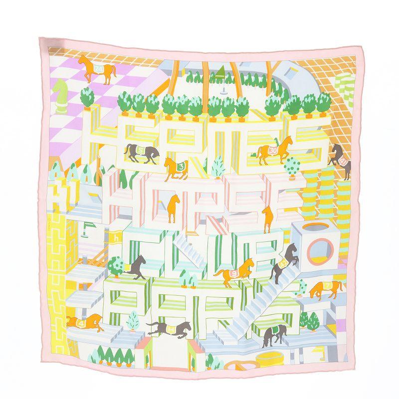 HERMES エルメス カレ45 ガヴロッシュ 45 ホースクラブ・デタイユ