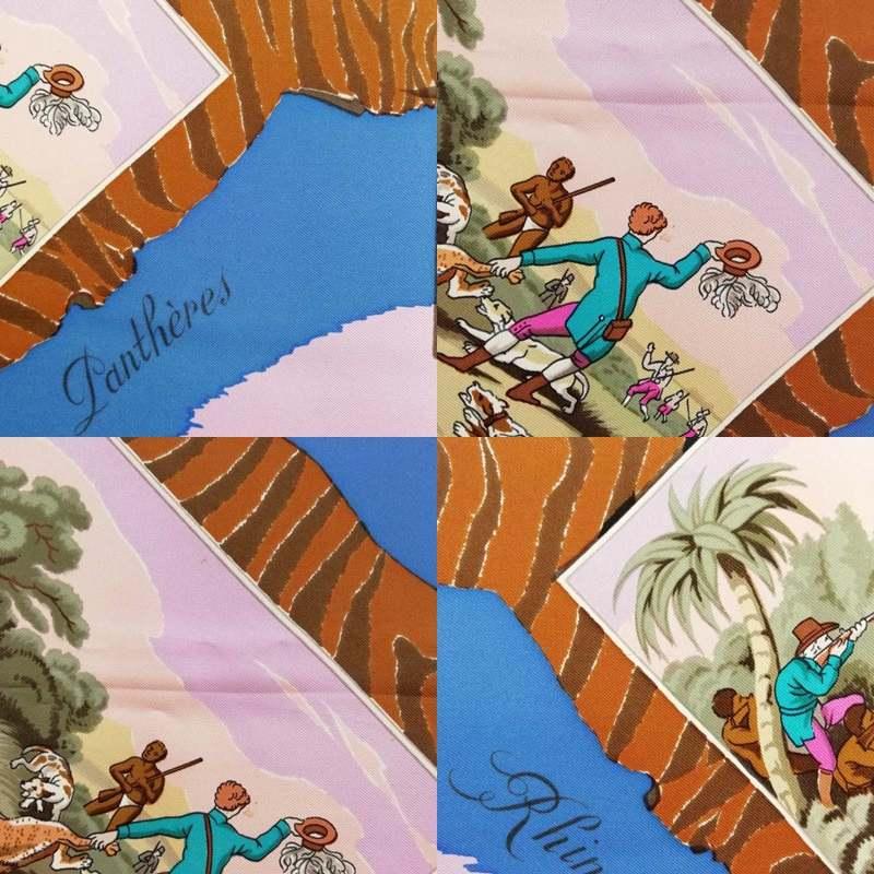 HERMES（エルメス） カレ90 LA CHASSE en Afrique アフリカのハント