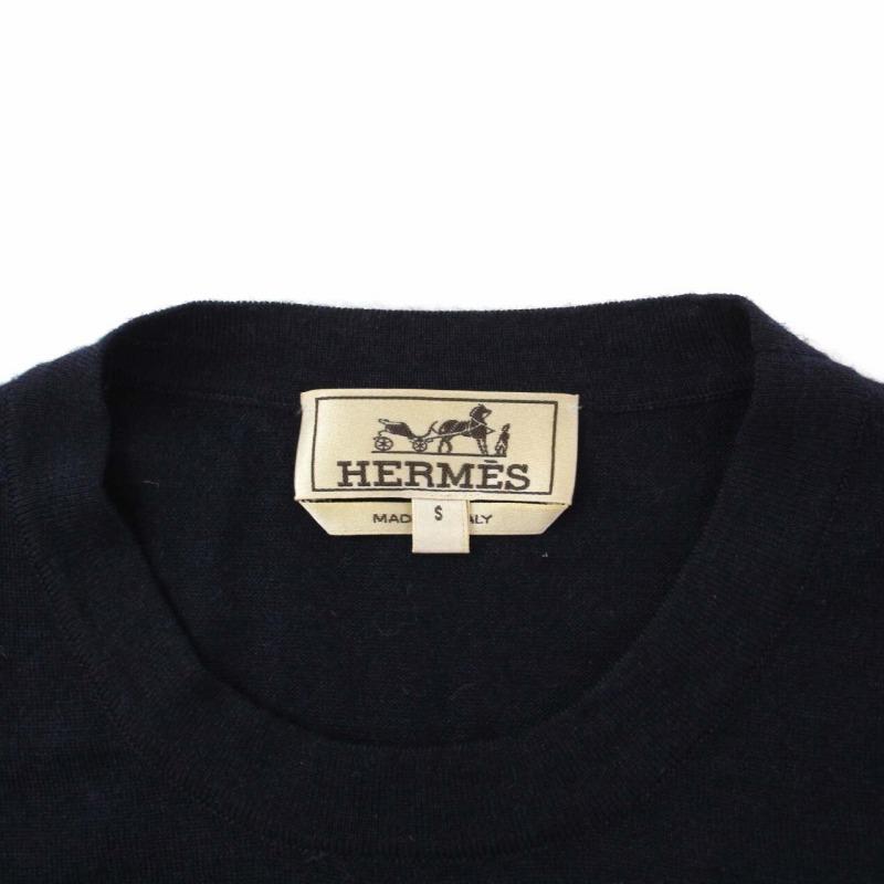 HERMES エルメス 近年モデル カシミヤシルク ニット カットソー
