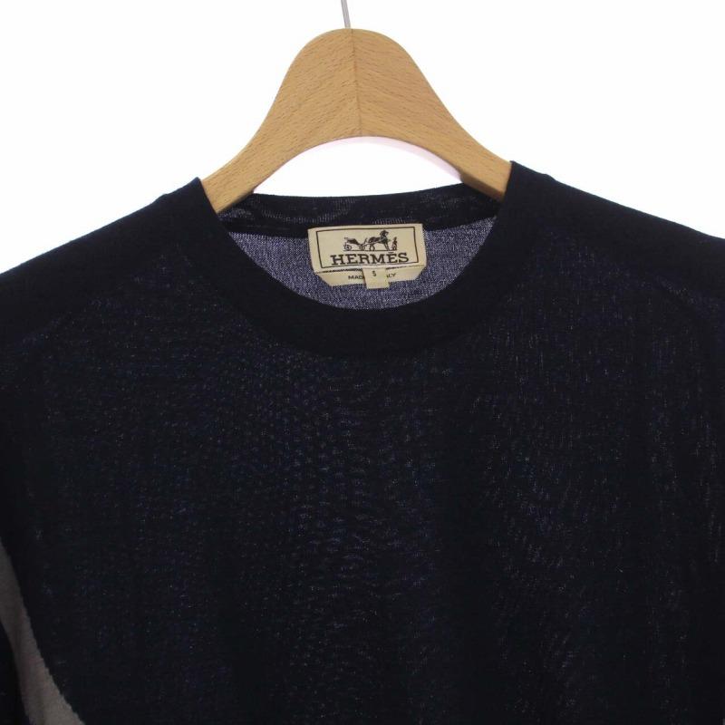 HERMES エルメス 近年モデル カシミヤシルク ニット カットソー
