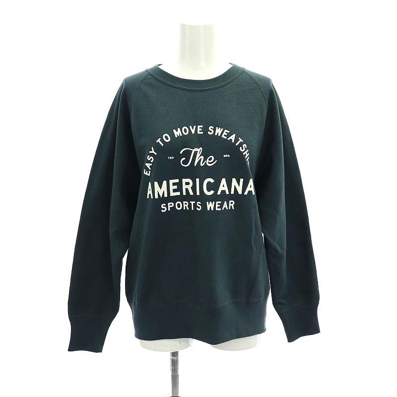 マイカアンドディールアメリカーナAMERICANAロゴ スウェット グリーン