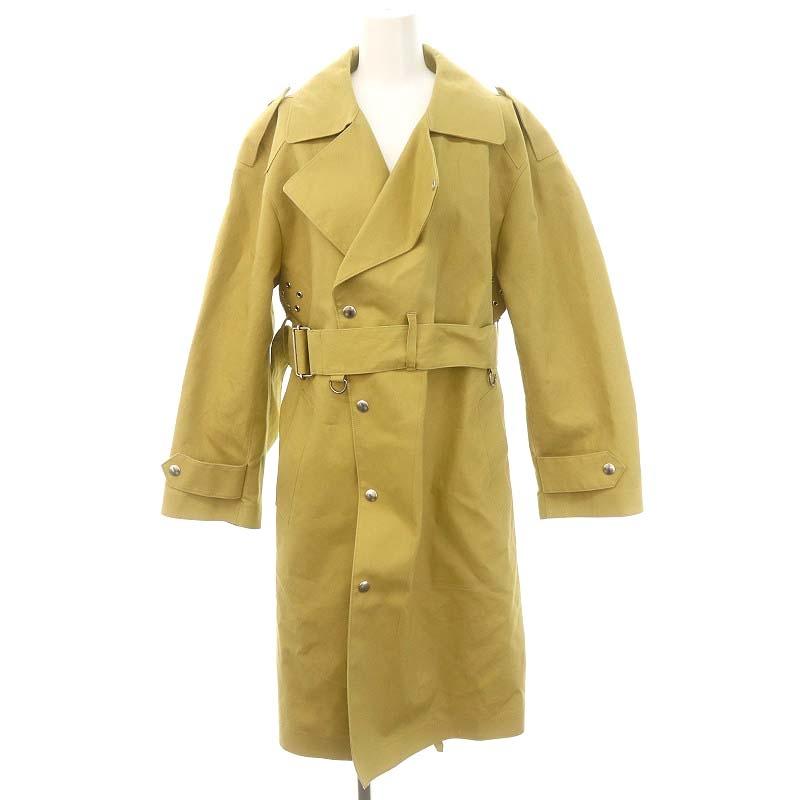 ピ！fumika uchida ダブル コート FUMIKA UCHIDA： HERRINGBONE PEAKED LAPEL DOUBLE JACKET - GREY