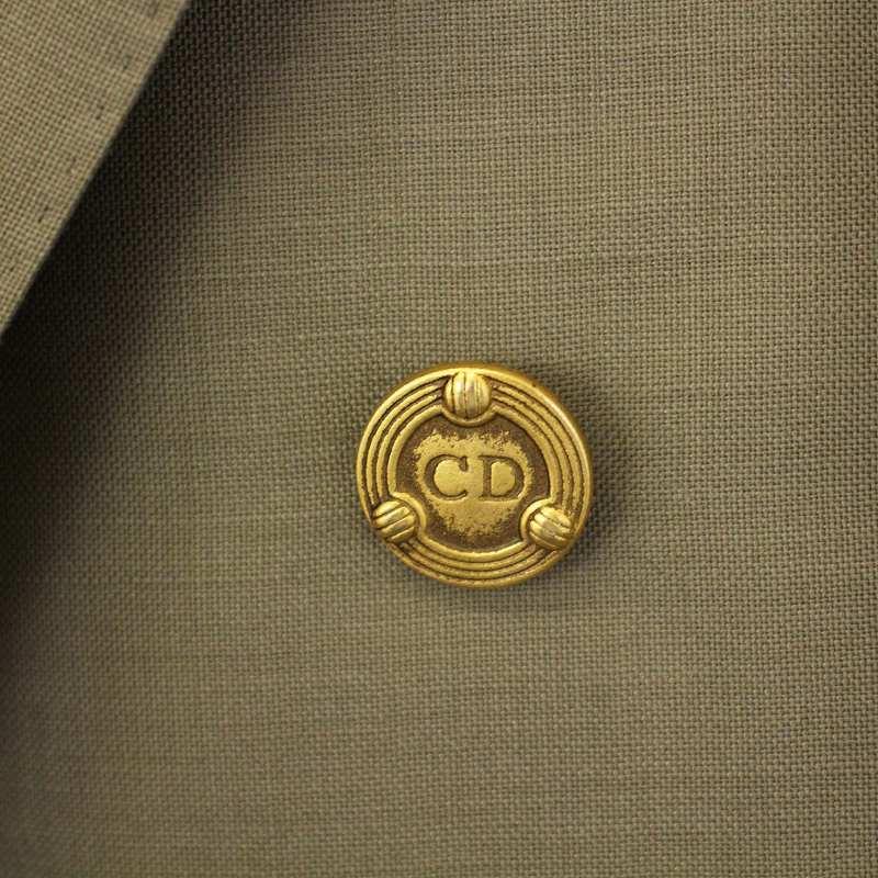 OLD ChristianDior 金釦 ウールダブルテーラードジャケット A6 OLD ChristianDior 金釦 ウールダブルテーラードジャケット A6