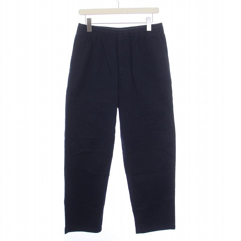 ユニクロ UNIQLO ストレッチイージーアンクルパンツ M 紺 ネイビー 372  