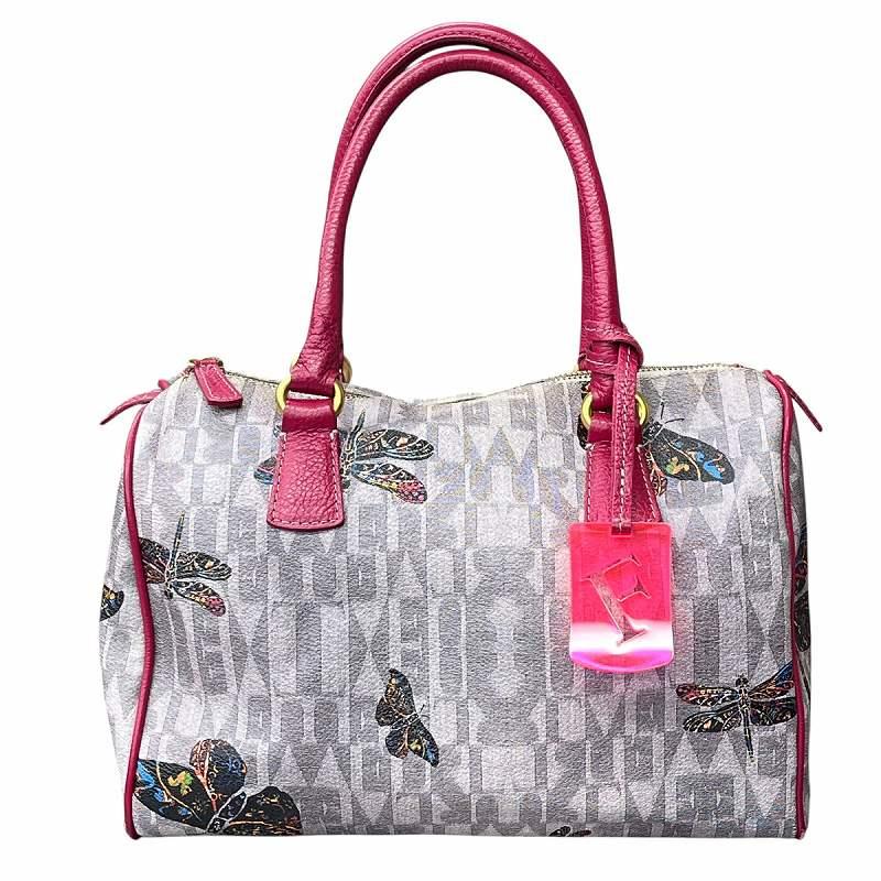 FURLA（フルラ） 蝶 バタフライ モチーフ レザー ミニ ボストン バッグ 