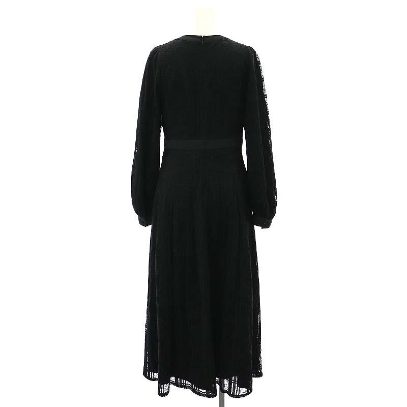 ハーリップトゥ Herlipto Nottingham Lace Long Dress Vネック 