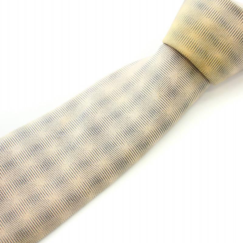 HERMES（エルメス） ネクタイ レギュラータイ チェック シルク スーツ