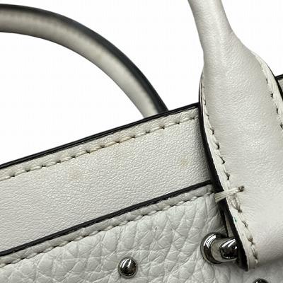 COACH コーチ スワッガー 21 スタッズ ショルダーバッグ アイボリー  