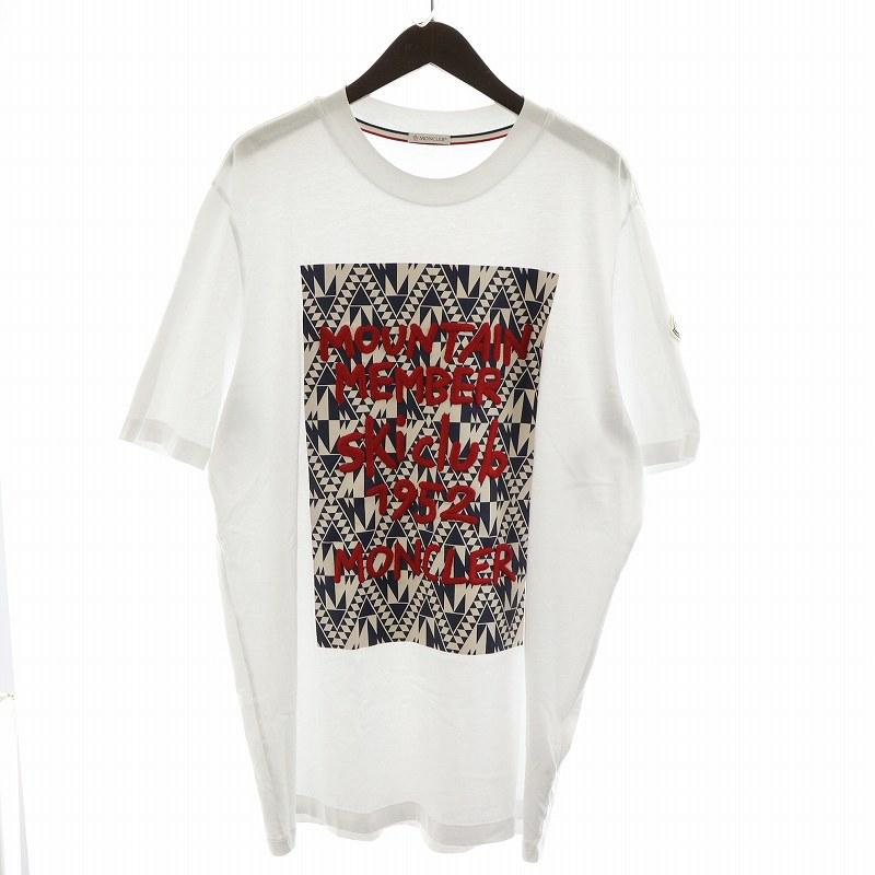 モンクレール MONCLER 22SS SCOM Tシャツ 半袖 刺繍XL 白 MONCLER（モンクレール） MONCLER 22SS SCOM Tシャツ カットソー 半袖