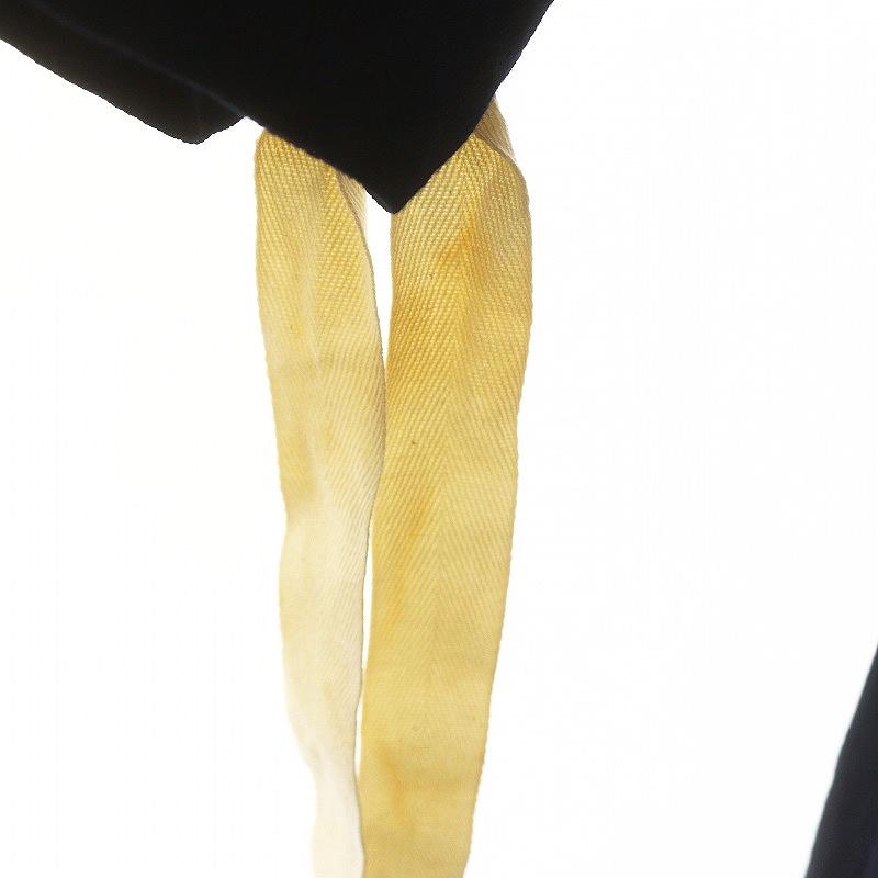 【中古】ジルサンダー JIL SANDER 配色ステッチ ワンピース ウール ジップアップ リボン ロング 32 XXS 濃紺 /AQ ■OS ジルサンダー JIL SANDER 配色ステッチ ワンピース ウール ジップ