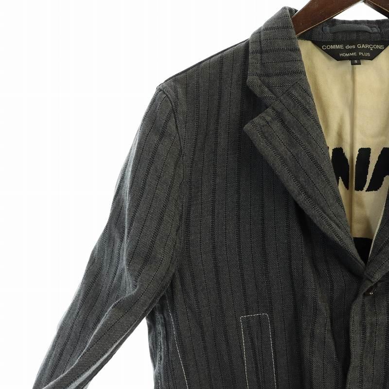 コムデギャルソンオムプリュス AD2003 ジップアップ ジャケット ストライプ コムデギャルソンオムプリュス AD2003 ジップアップ ジャケット