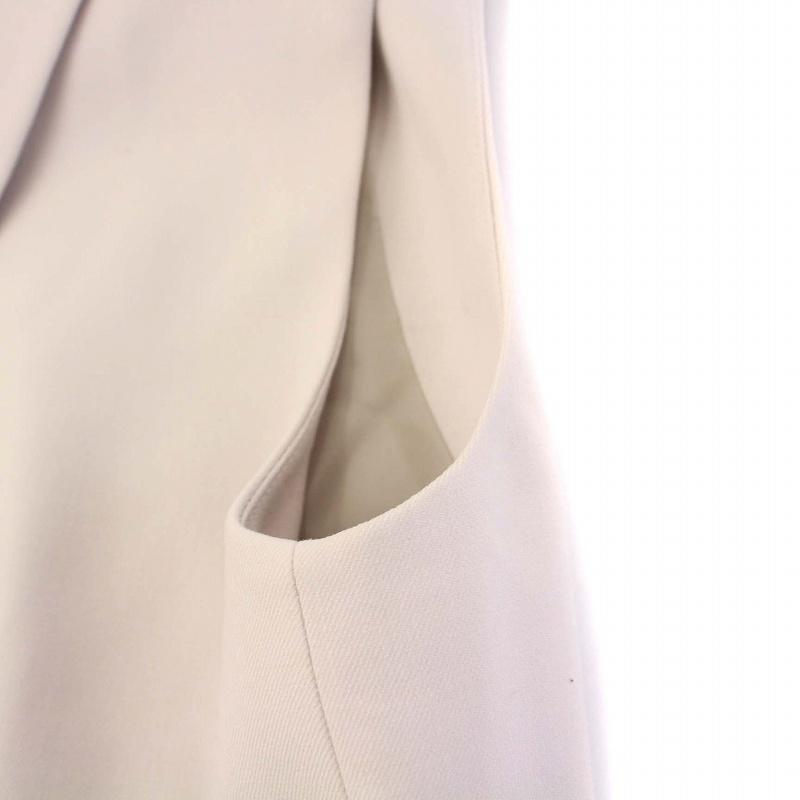 【中古】セオリーリュクス theory luxe 22AW テーラードロングジレ ノースリーブコート 38 M ベージュ /KH レディース theory luxe（セオリーリュクス） theory luxe 22AW テーラード