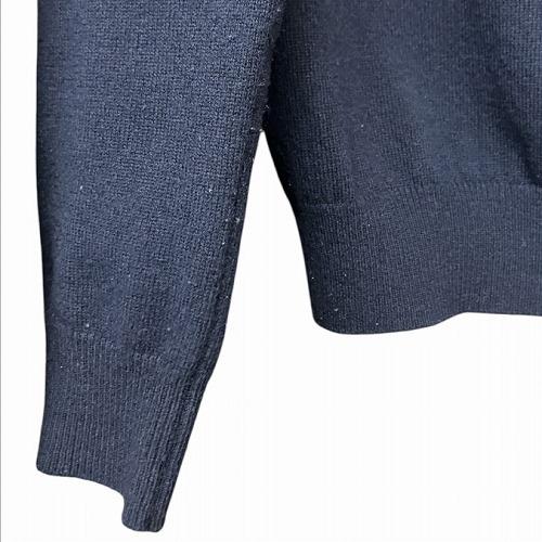 美品　コムデギャルソン　ガール フリル襟　ウール　カーディガン　日本製　紺　S 美品 コムデギャルソン ガール フリル襟 ウール カーディガン 日本製