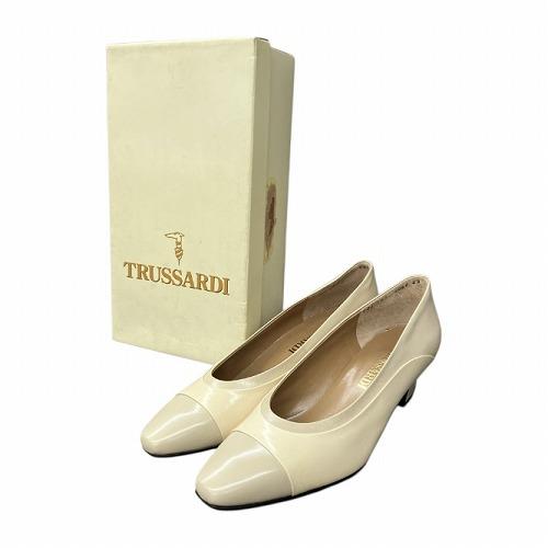 未使用品 トラサルディ TRUSSARDI 日本製 レザー パンプス