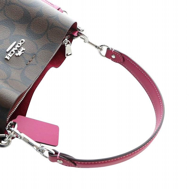 COACH / コーチ ◆モリー バケット バッグ 22 シグネチャー キャンバス CA582 【バッグ/バック/BAG/鞄/カバン】 ブランド【中古】 [0220539045] COACH（コーチ） モリー バケット バッグ 22 シグネチャー キャンバス