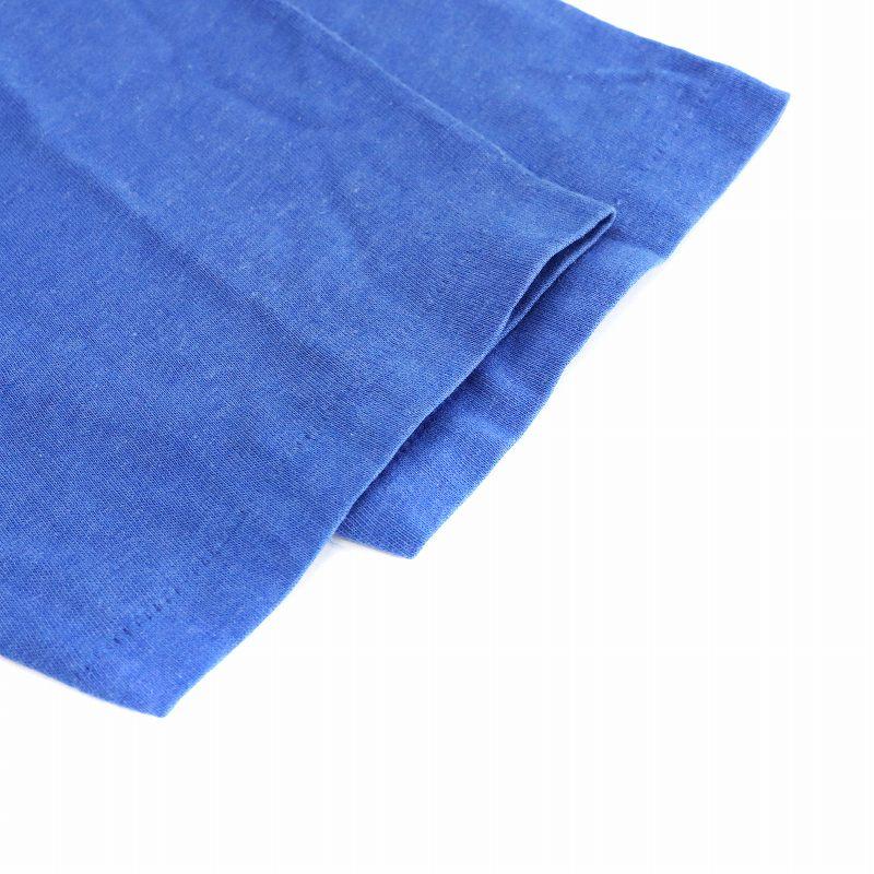 【中古】キッス KISS 80S Tシャツ カットソー 7分袖 グレー 青 ブルー /AN30 メンズ キッス KISS 80S Tシャツ カットソー 7分袖 グレー 青 ブルー /AN30