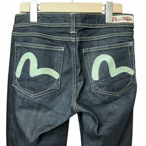 EVISU（エヴィス） × PUMA プーマ ローライズ スリム デニム ジーンズ