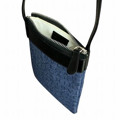 BVLGARI ブルガリ ロゴマニア ショルダーバッグ サコッシュ 総柄 紺