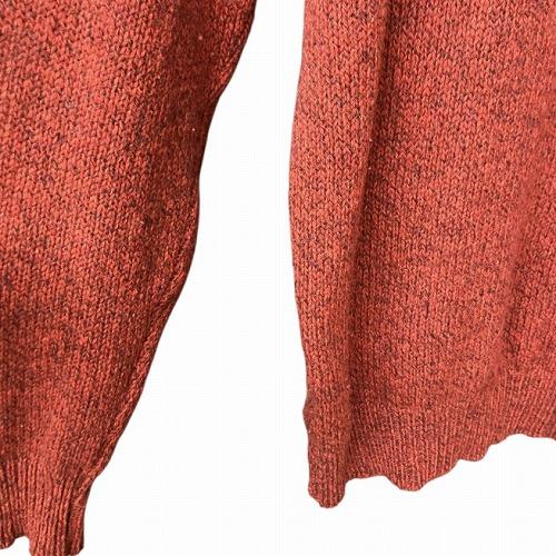 L.L.BEAN 80s Vintage USA製 メランジ ニット セーター オレンジ L メンズ 【良品】