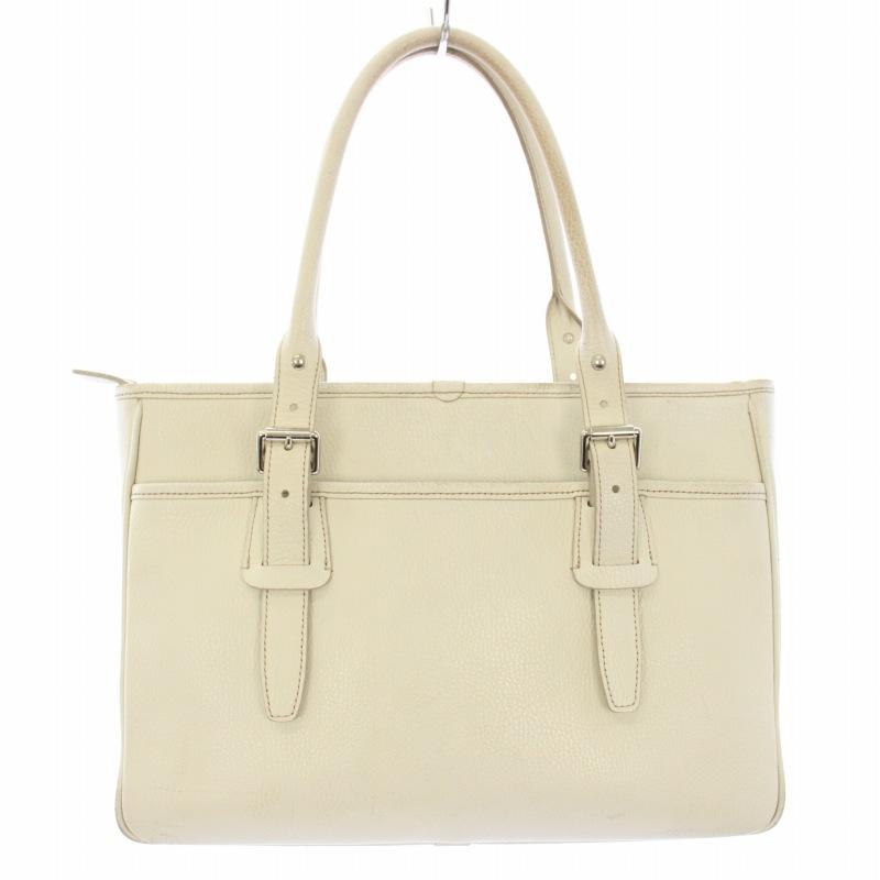 BURBERRY（バーバリー） トートバッグ ショルダーバッグ レザー 白 /TK