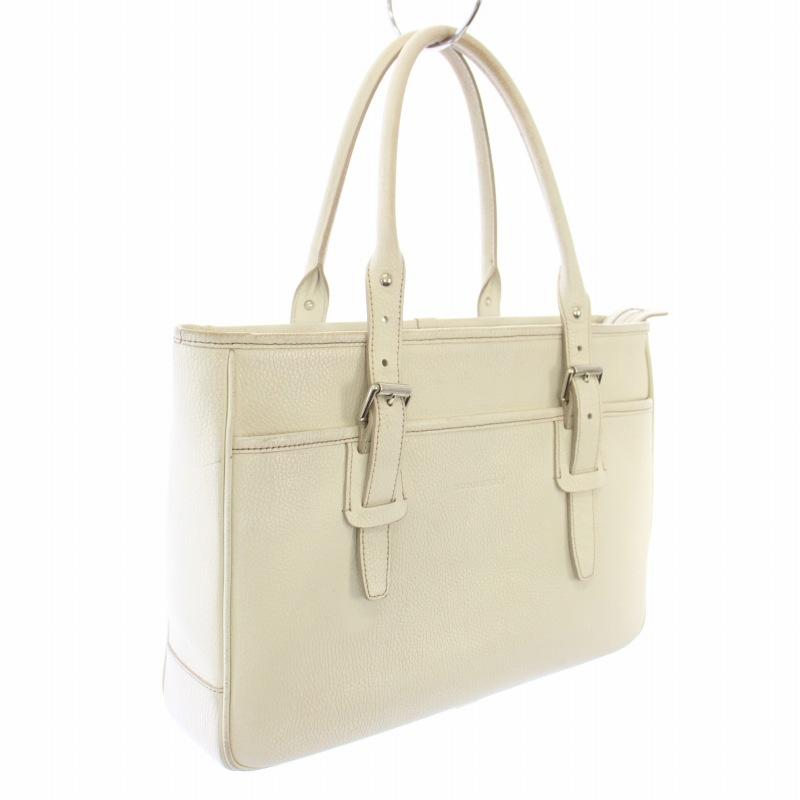 BURBERRY（バーバリー） トートバッグ ショルダーバッグ レザー 白 /TK