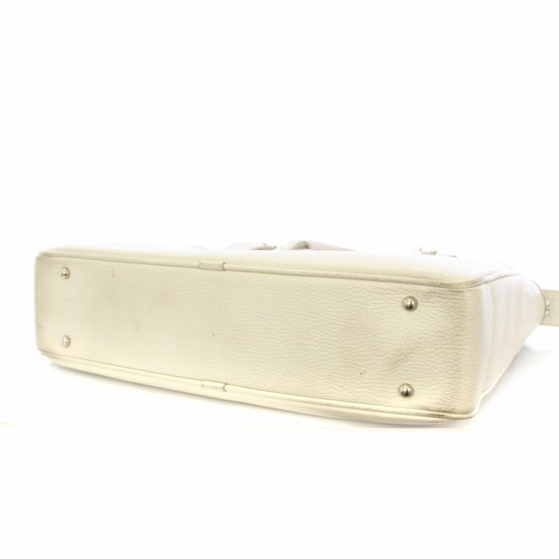 BURBERRY（バーバリー） トートバッグ ショルダーバッグ レザー 白 /TK