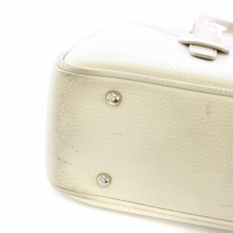 BURBERRY（バーバリー） トートバッグ ショルダーバッグ レザー 白 /TK