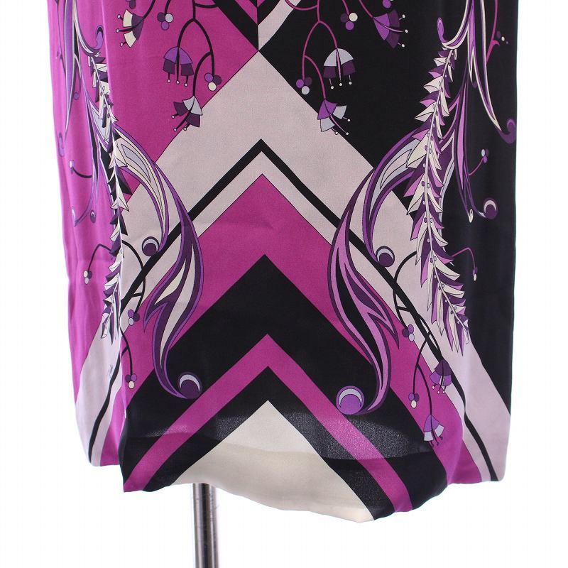 エミリオプッチ EMILIO PUCCI ワンピース ひざ丈 ノースリーブ クルー