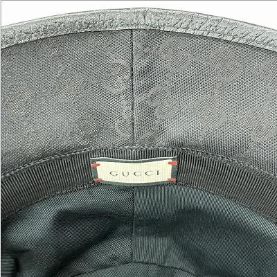 Mie です。GUCCI グッチ ハット GGキャンバス ブラック L GUCCI グッチ バケットハット GGキャンバス XLサイズ ブラック