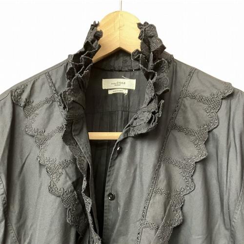 イザベルマランエトワール マキシ 花柄 ティアード 長袖 フレア  