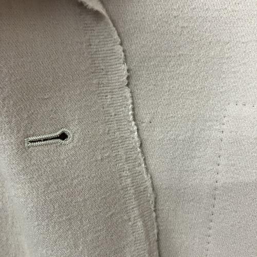 ランバン LANVIN 03AW ウール ダブルブレスト コート ベージュ 36 