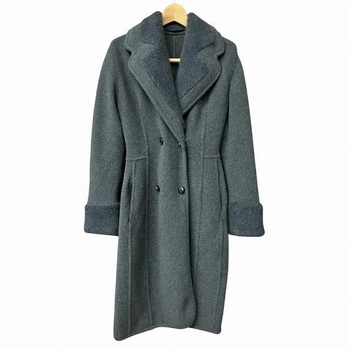 美品　エルマンノシェルヴィーノ　バージンウールアンゴラ　ニットロングコート　40 美品 エルマンノシェルヴィーノ バージンウールアンゴラ ニットロング