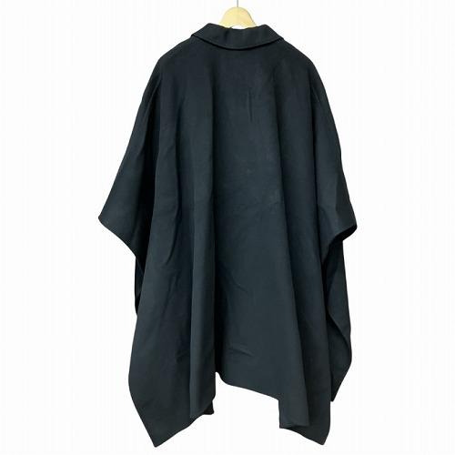 ERMANNO SCERVINO エルマンノシェルビーノ ポンチョ ウール コート 黒 