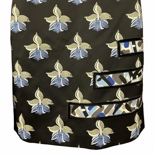 FENDI フェンディ 総柄 キャミ ワンピース 黒 青 緑 ブラック 40