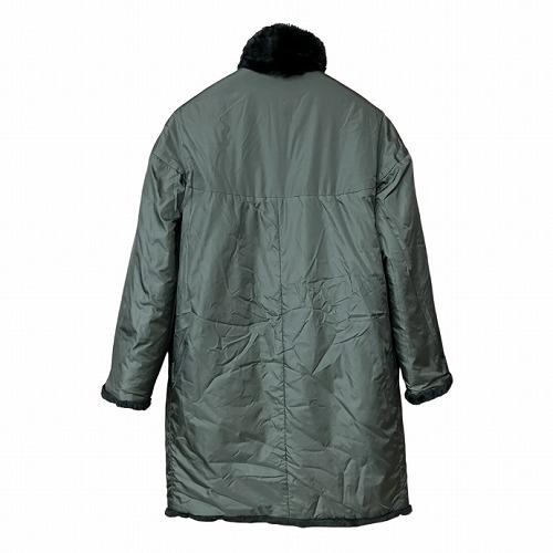 【中古】アスペジ ASPESI フェイクファー リバーシブル コート 黒 ブラック S ■GY41 メンズ アスペジ ASPESI フェイクファー リバーシブル コート 黒 ブラック S