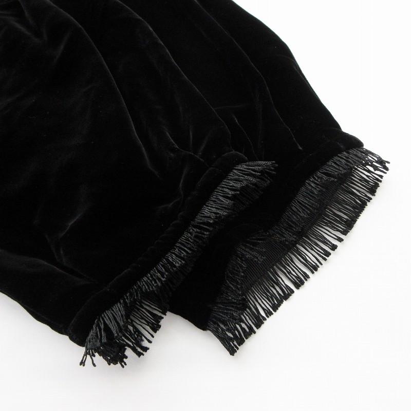 ジョルジオアルマーニ GIORGIO ARMANI バルーンパンツ シルク混 ベロア  