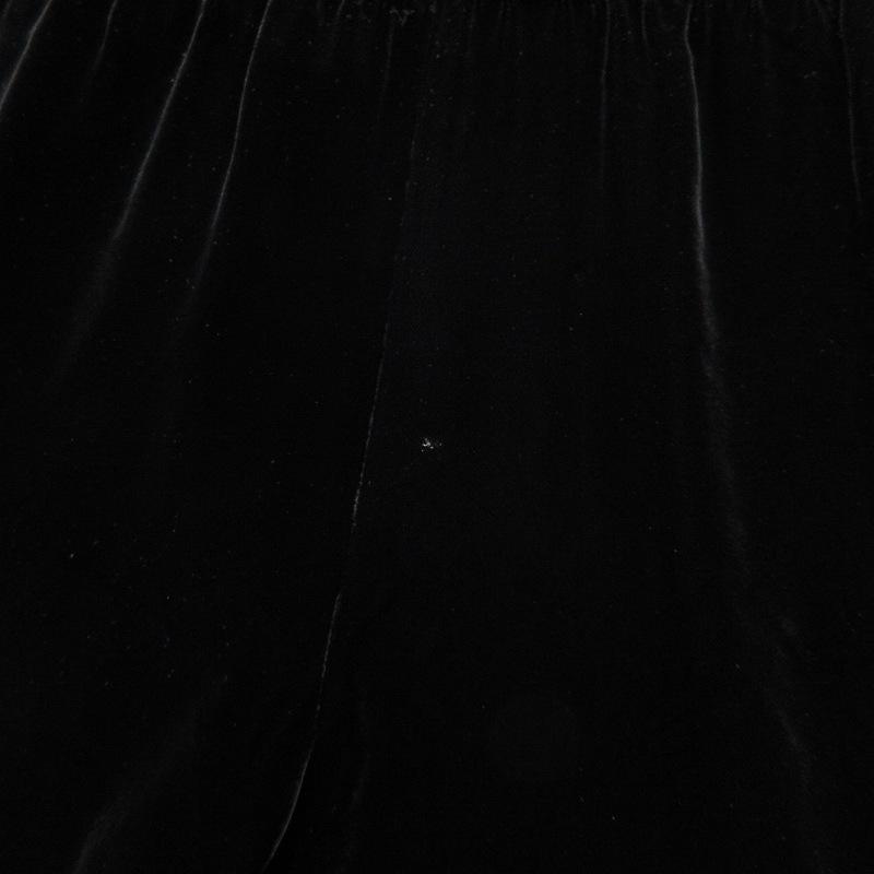 ジョルジオアルマーニ GIORGIO ARMANI バルーンパンツ シルク混 ベロア  