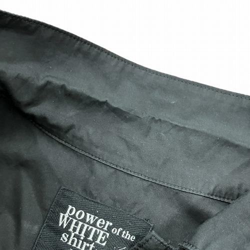 【中古】ヨウジヤマモトプールオム YOHJI YAMAMOTO POUR HOMME Power Of Thwe White SHIRTS シャツ 黒 3 HJ-B37-018 ヨウジヤマモトプールオム YOHJI YAMAMOTO POUR HOMME Power Of Thwe
