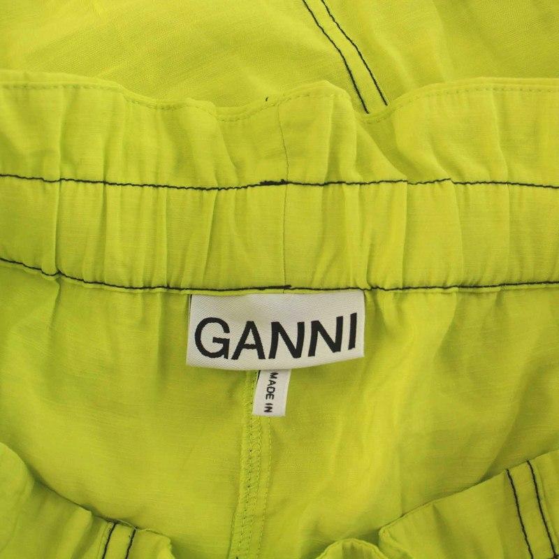 ガニー GANNI 23SS Light Slub High Waist Pocket Pants パンツ ハイ