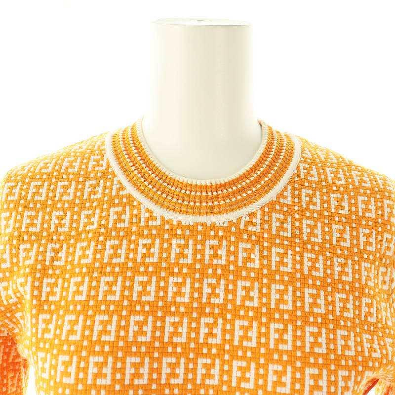FENDI（フェンディ） ズッカ柄ジャガードショートスリーブニット