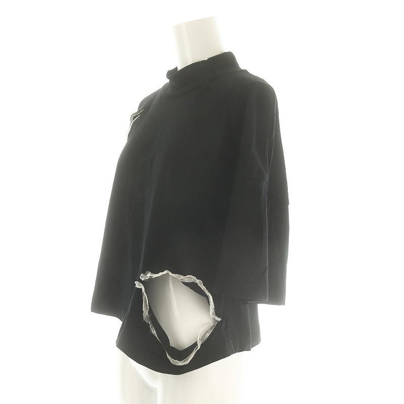 【中古】アンダーカバー UNDERCOVER 23SS Tシャツ カットソー 半袖 モックネック 2 黒 ブラック UC1C1805 /DF ■OS アンダーカバー UNDERCOVER 23SS Tシャツ カットソー クロップド 半袖