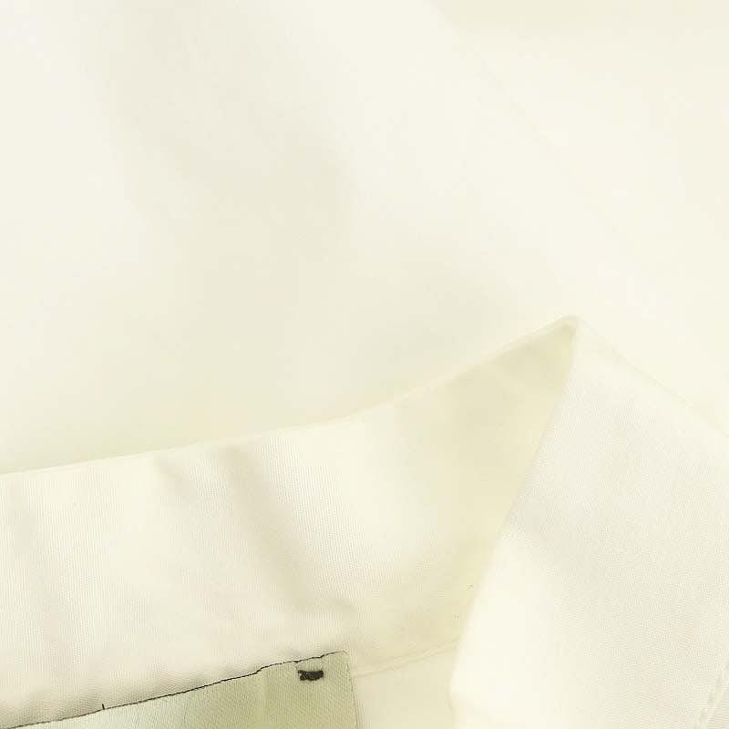 【中古】フェンディ FENDI 22年 ホワイトポプリン ロゴ刺繍 シャツワンピース 半袖 38 S 白 ホワイト /KO ■OS FENDI（フェンディ） FENDI 22年 ホワイトポプリン ロゴ刺繍 シャツ