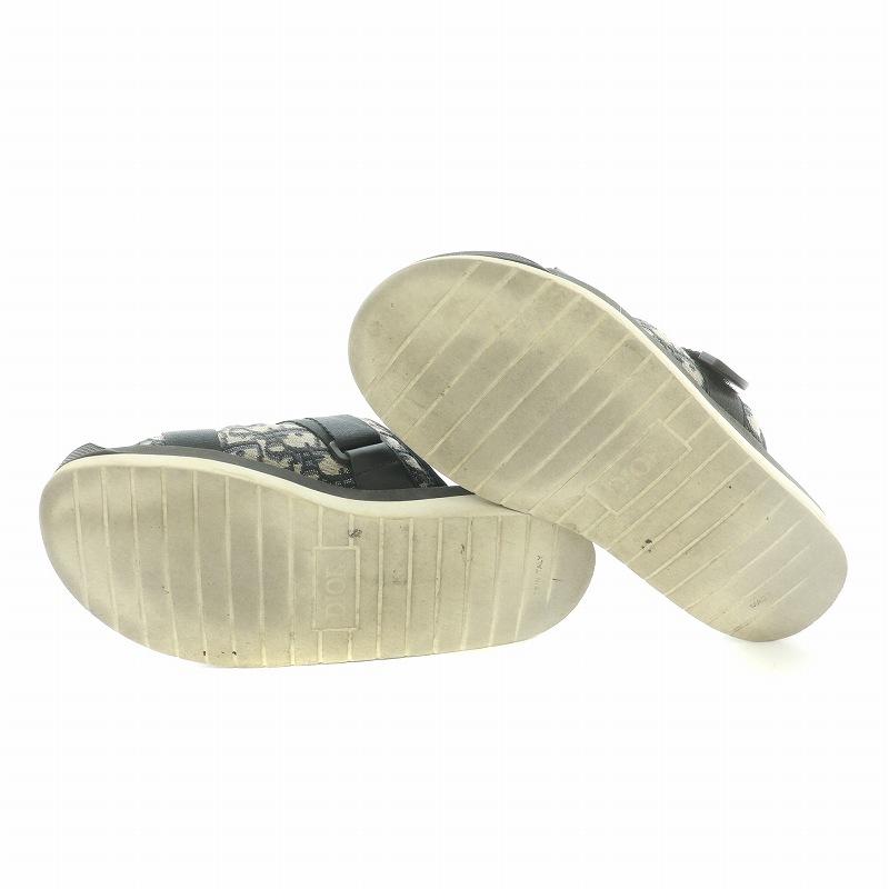 ディオール Dior ALPHA アルファ スライドサンダル 厚底 ジャカード