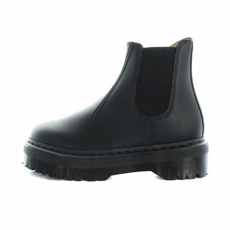 【中古】未使用品 ドクターマーチン DR.MARTENS チェルシーブーツ サイドゴア US9 27cm 黒 2976 QUAD ■GY18 /MQ Dr.Martens（ドクターマーチン） 未使用品 チェルシーブーツ ショート