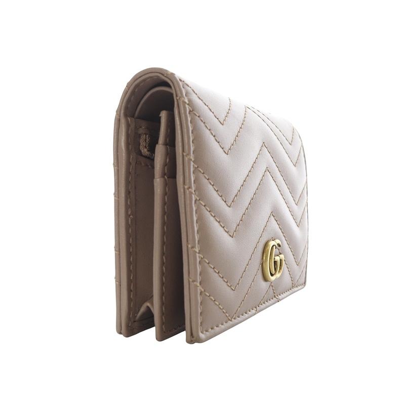 GUCCI 二つ折り マーモントダブルGスモールウォレット GUCCI - グッチ GUCCI 財布 二つ折り GG マーモント ウォレット