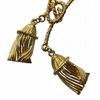 LOEWE（ロエベ） イニシャル タッセル ブローチ 金色 ゴールドカラー