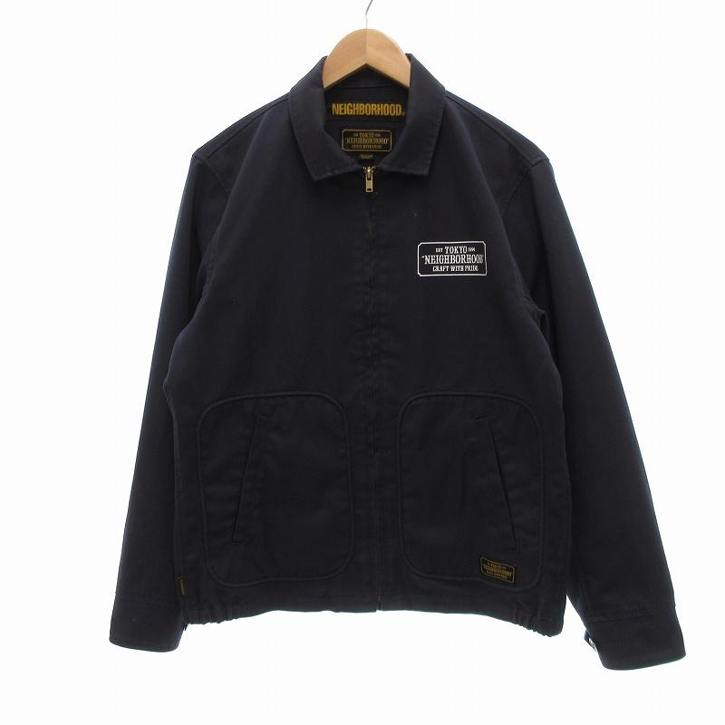 【中古】ネイバーフッド NEIGHBORHOOD 18SS EC-JKT ジャケット ブルゾン M 紺 ネイビー 181SPNH-JKM01 /UO メンズ ネイバーフッド NEIGHBORHOOD 18SS EC-JKT ジャケット ブルゾン M 紺